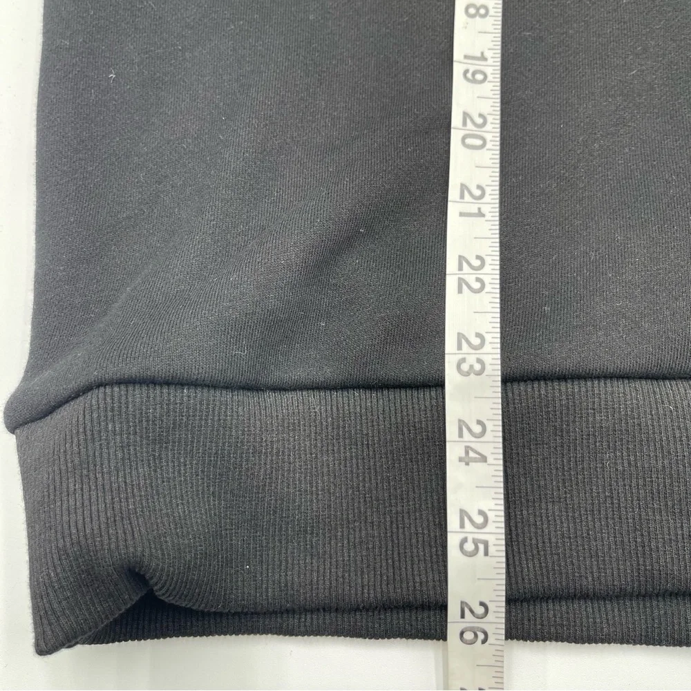 White Fox Boutique Project 5 1/4 Zip Black Sweatshirt Size L/XL Pullover Casual - Picture 11 of 11
